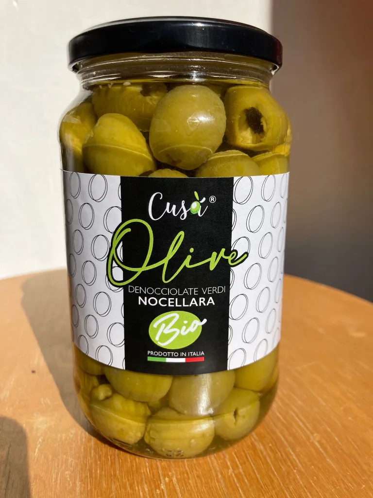 Olives vertes dénoyautées bio -260gr.webp