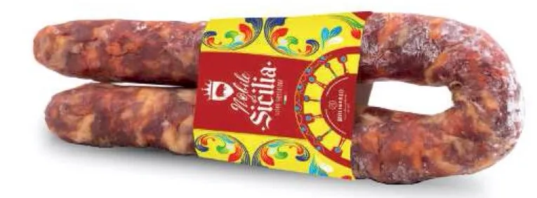 SAUCISSE SECHEE PIQUANTE AU COCHON NOIR 400GR (prix au kg, à peser)