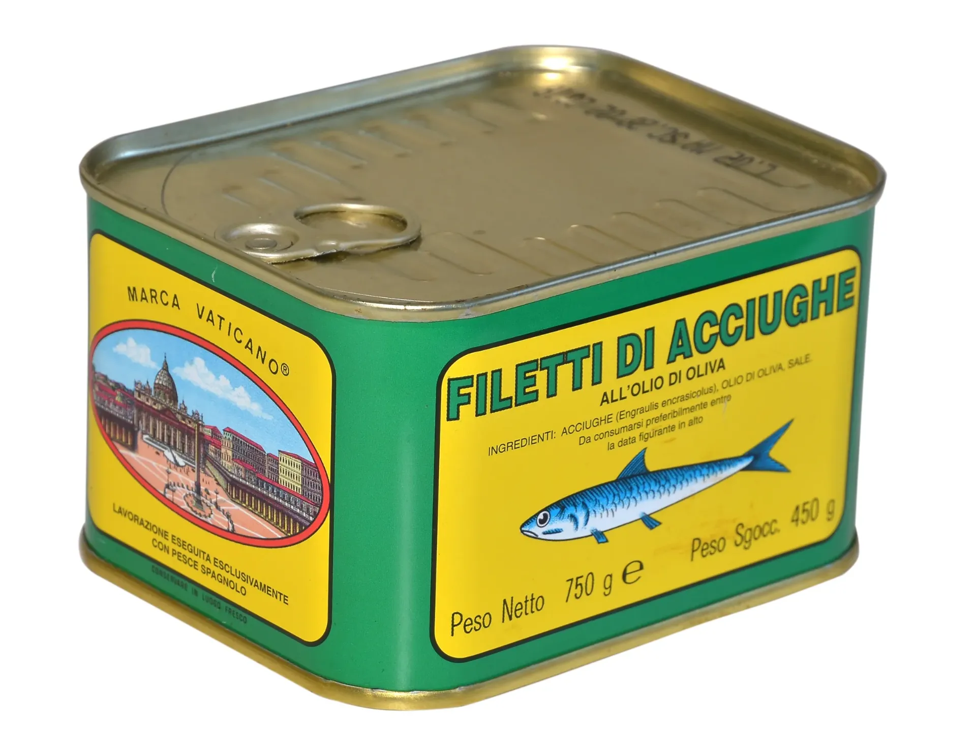 FILETS D'ANCHOIS À L'HUILE D'OLIVE 750GR