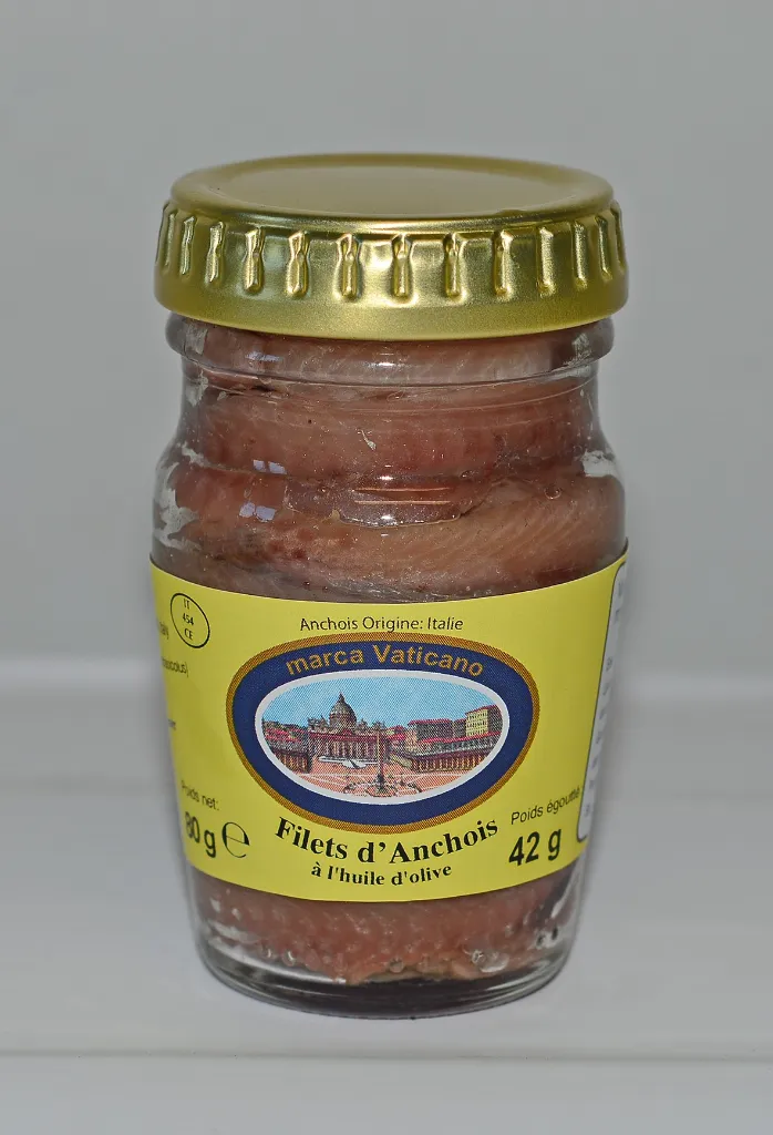 FILETS D'ANCHOIS À L'HUILE D'OLIVE 80GR