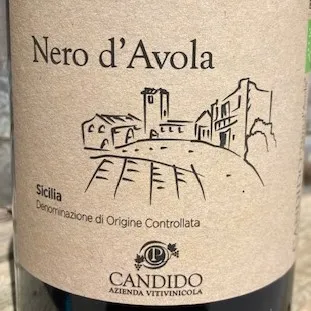 [04CAN-NER-0075] NERO D'AVOLA 2021 BT 0,75L BIO