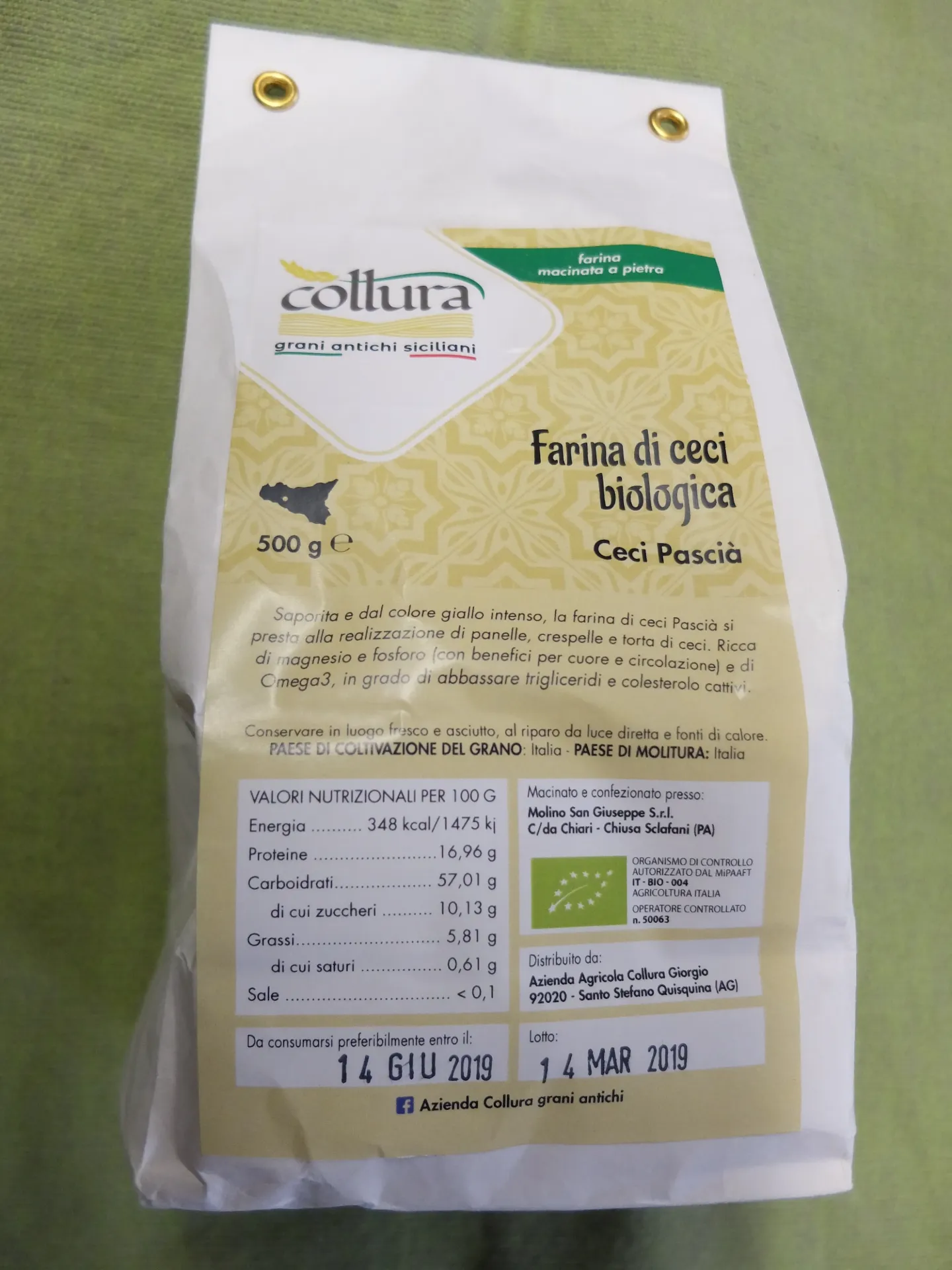 FARINE DE POIS CHICHES 500GR